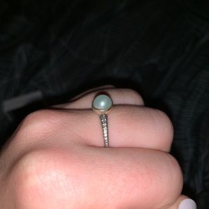 Pandora Pearl Ring. Retired Style